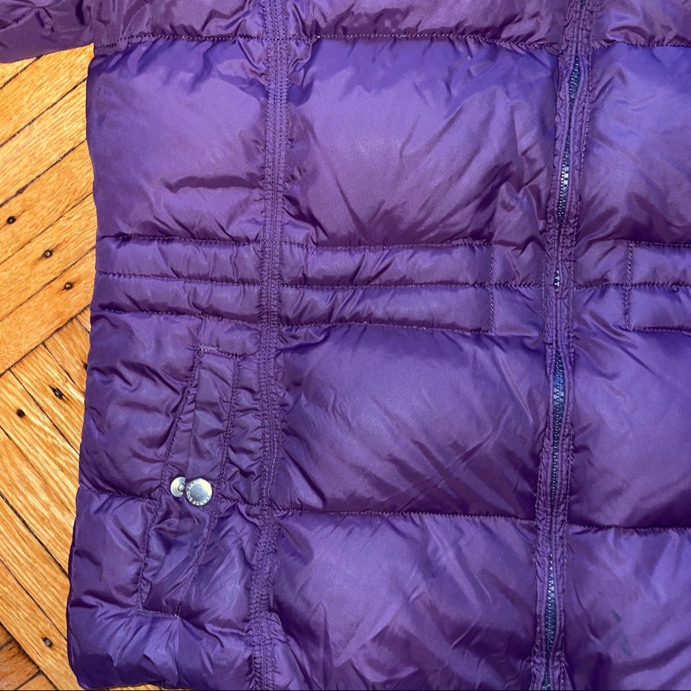 Land’s End BlackBerry Purple Quilted Puffer Down Feathers Jacket Coat - Picture 7 of 9